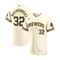 Milwaukee Brewers Merch Jacob Misiorowski Home Authentic Jersey Brew Crew Clothing - Gearneko