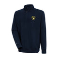 Milwaukee Brewers Merch Antigua Victory Zip Sweatshirt Gift Ideas For Brew Crew - Gearneko