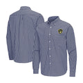 Milwaukee Brewers Antigua Ellis Woven Tri Blend Button Up Long Sleeve Shirt Brew Crew Gift Ideas - Gearneko