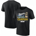 Milwaukee Brewers Merch 2026 World Series Champions Stacked Typography Trophy Graphic T-Shirt - Gearneko
