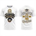 Milwaukee Brewers Merch 2026 World Series Champions Trophy Gold Metallic Typography T-Shirt - Gearneko