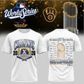 Milwaukee Brewers World Series Champions Signed Shirt Milwaukee Brewers Apparel - Gearneko