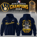 Milwaukee Brewers Merch 2026 World Series Champions Hoodie Best Brew Crew Apparel - Gearneko