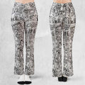 The Big Lebowski Doodles Flare Leggings