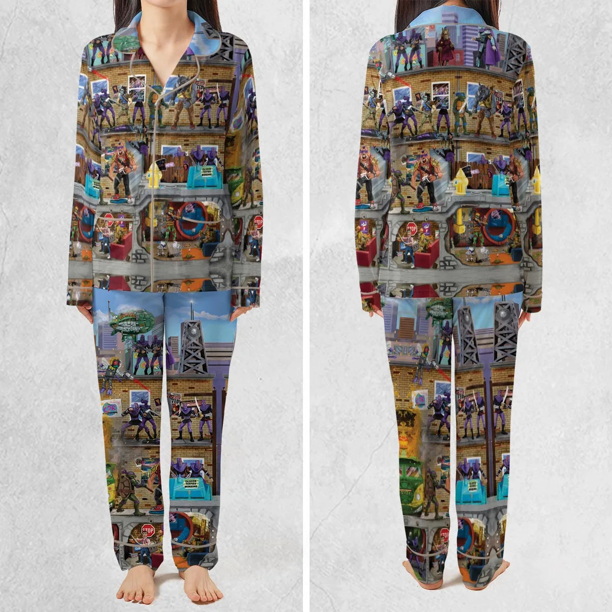 80’s Turtle Power Pajamas Set