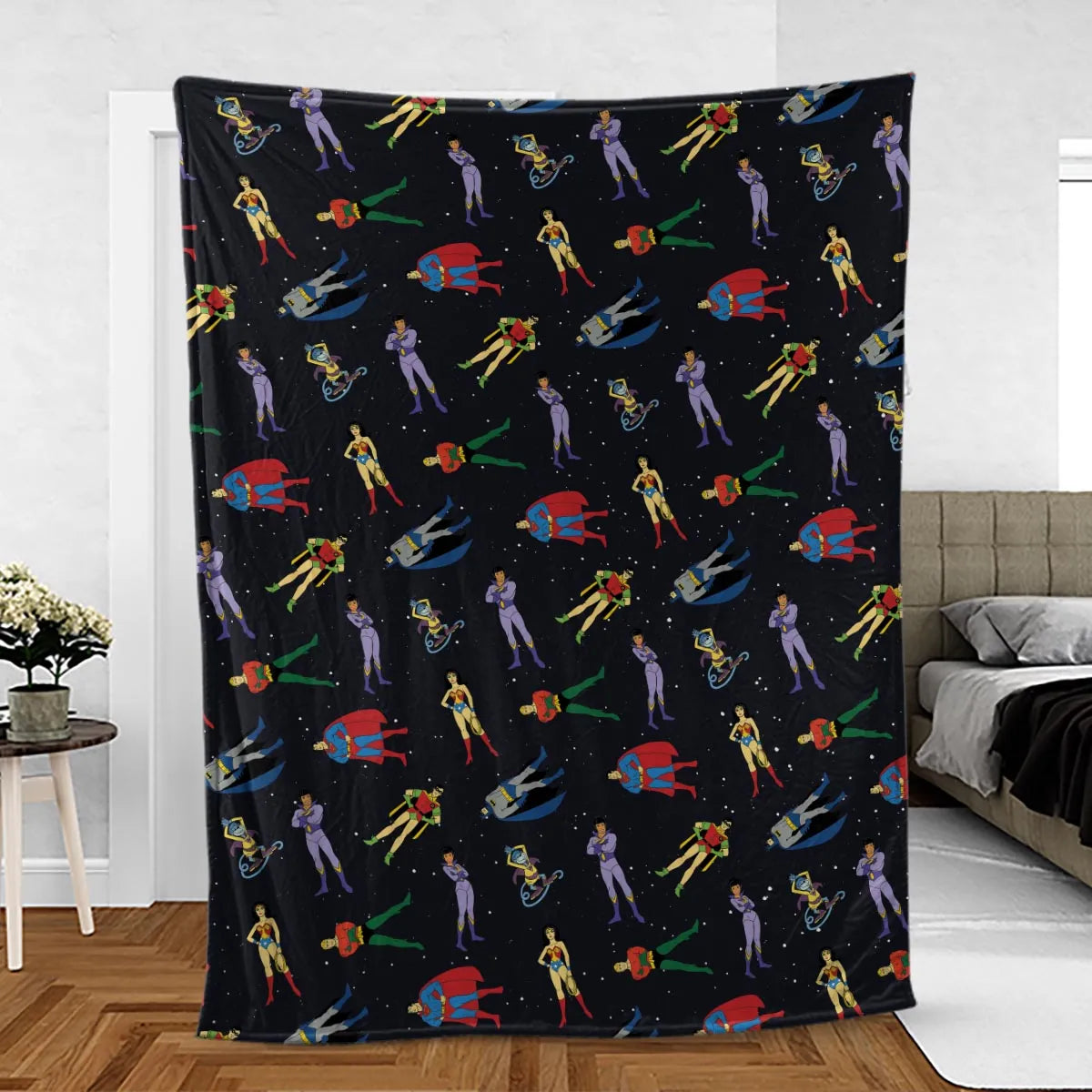 The Super Powers Team Super Friends Fleece Blanket