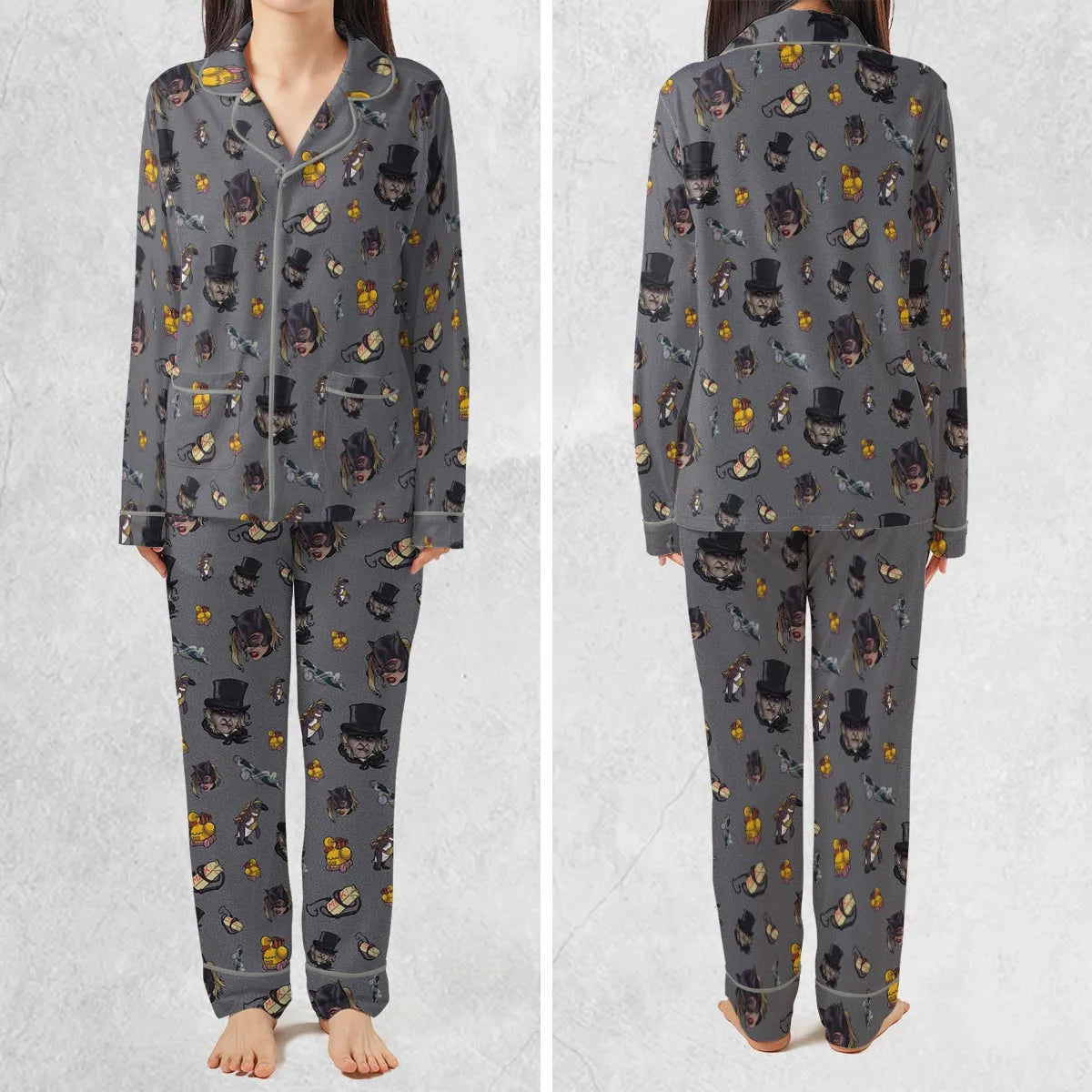 90s Returns Penguin and Catwoman Pajamas Set