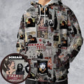 Crime Scene Scream Aesthetic Pattern All-over Print Hoodie