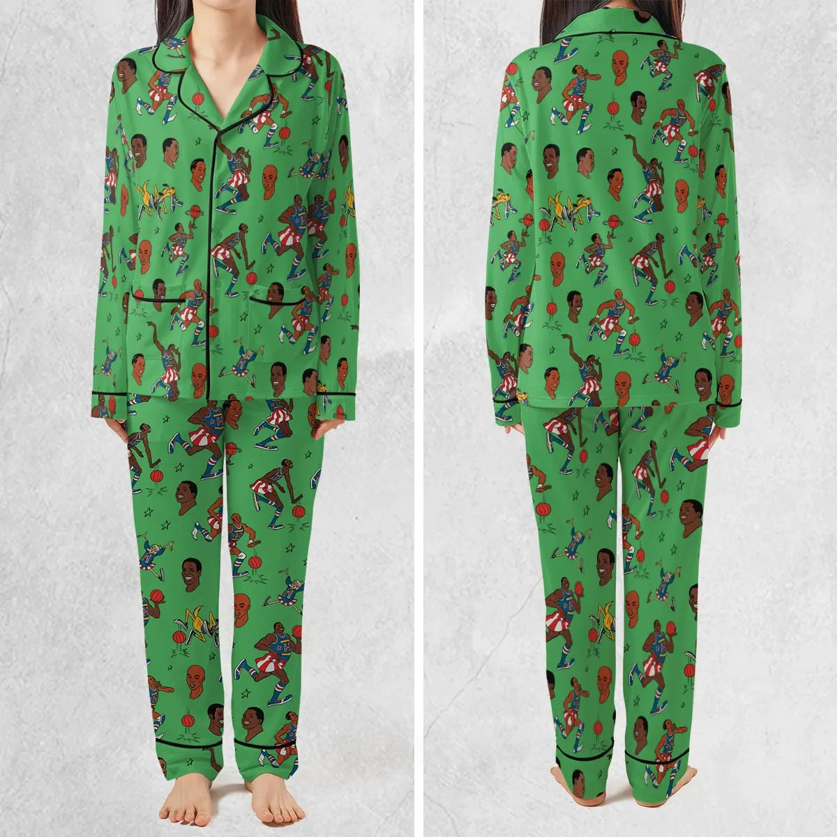 Harlem Globetrotters Characters Pajamas Set