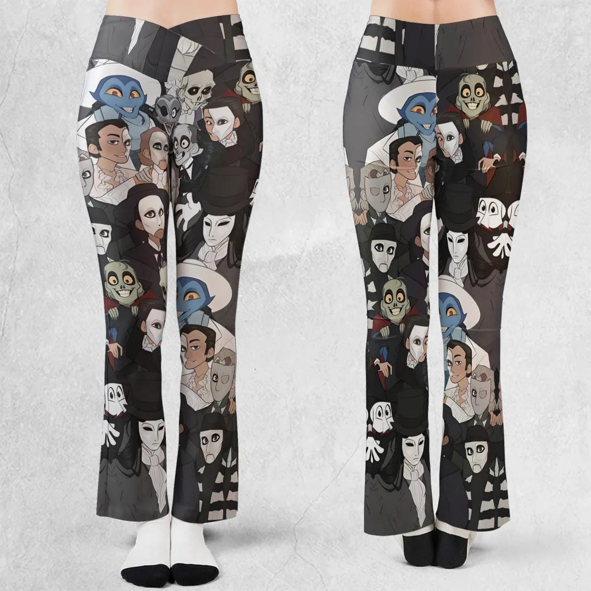 Faces The Phantom of Opera Flare Leggings