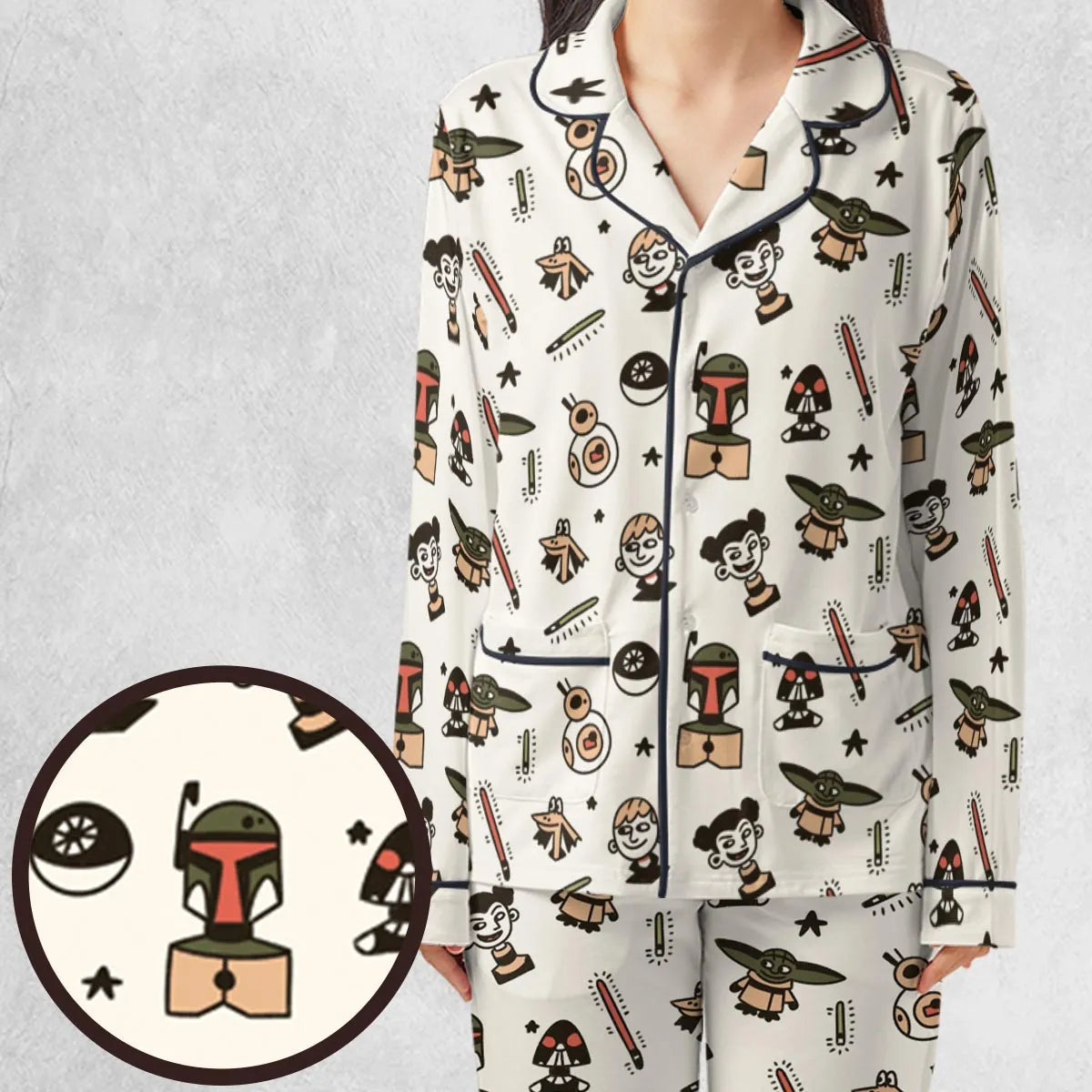 Retro Galaxy Star Wars Pajamas Set