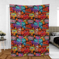 Neon Radiator Spring Cars Fleece Blanket