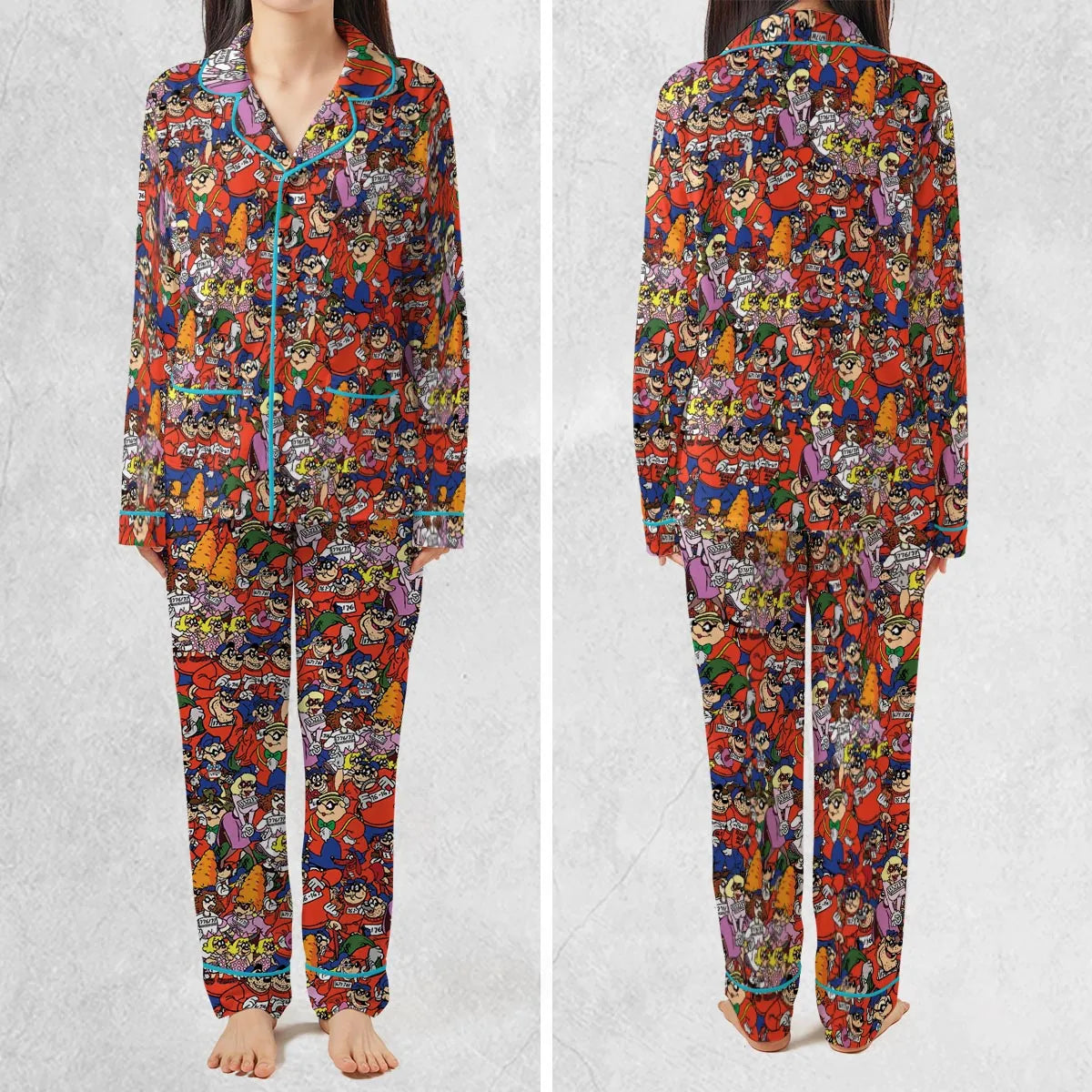 Beagle Boys Patterns Pajamas Set