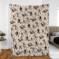 Old Western The Lone Ranger Zorro Tarzan Fleece Blanket