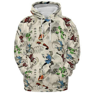 Aang Katara Toph Beifong Sokka Avatar The Last Airbender All-over Print Hoodie