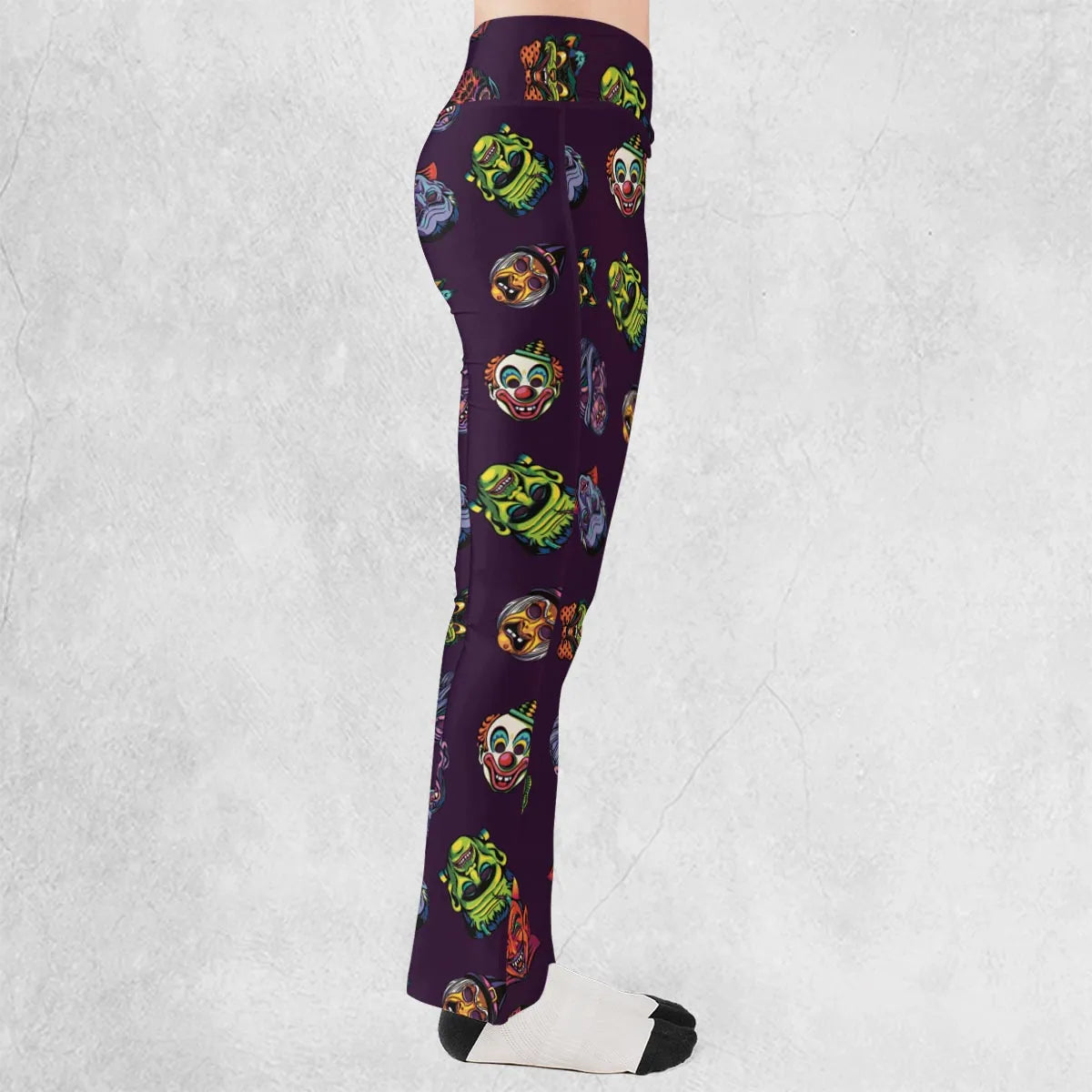 Beast Mode On Monster Masks Flare Leggings