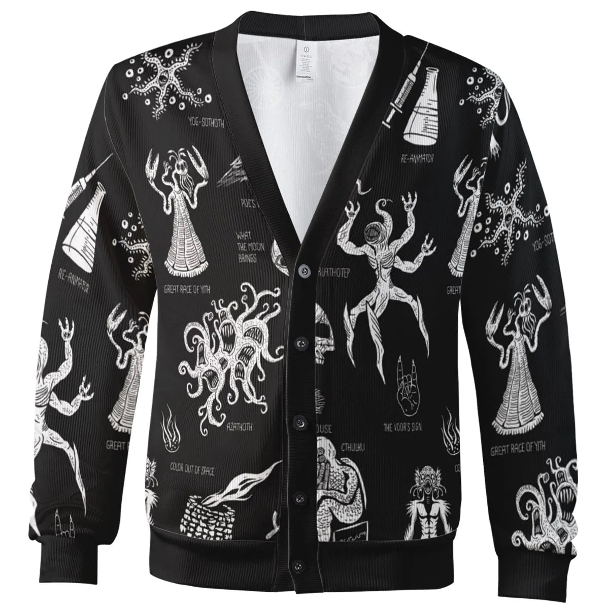 H.P. Lovecraft Monsters Cardigan