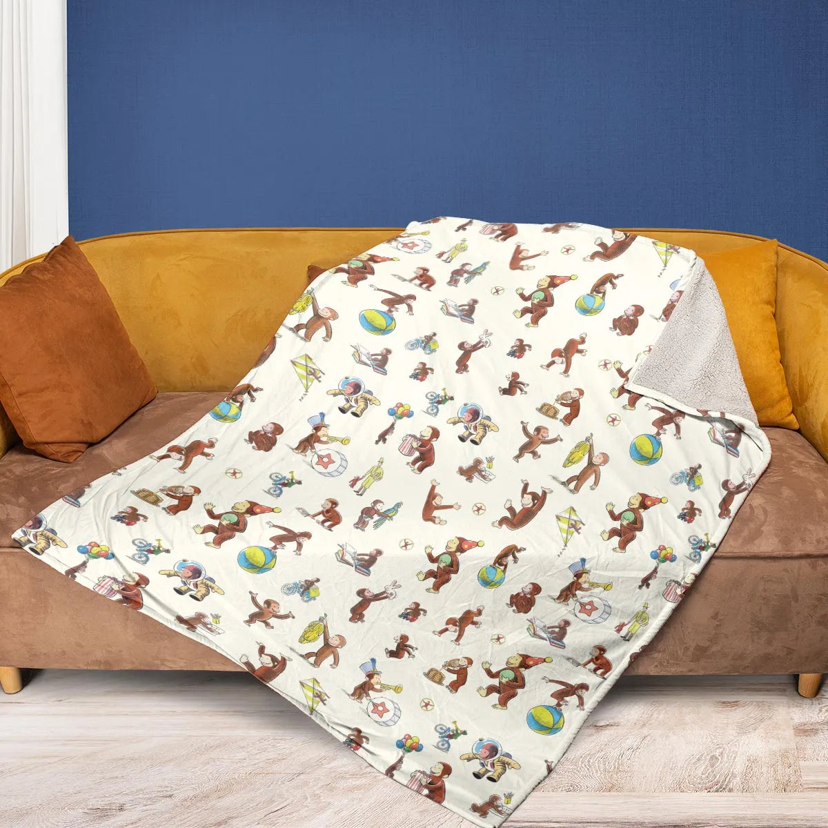 Riotsociety Curious George Fleece Blanket
