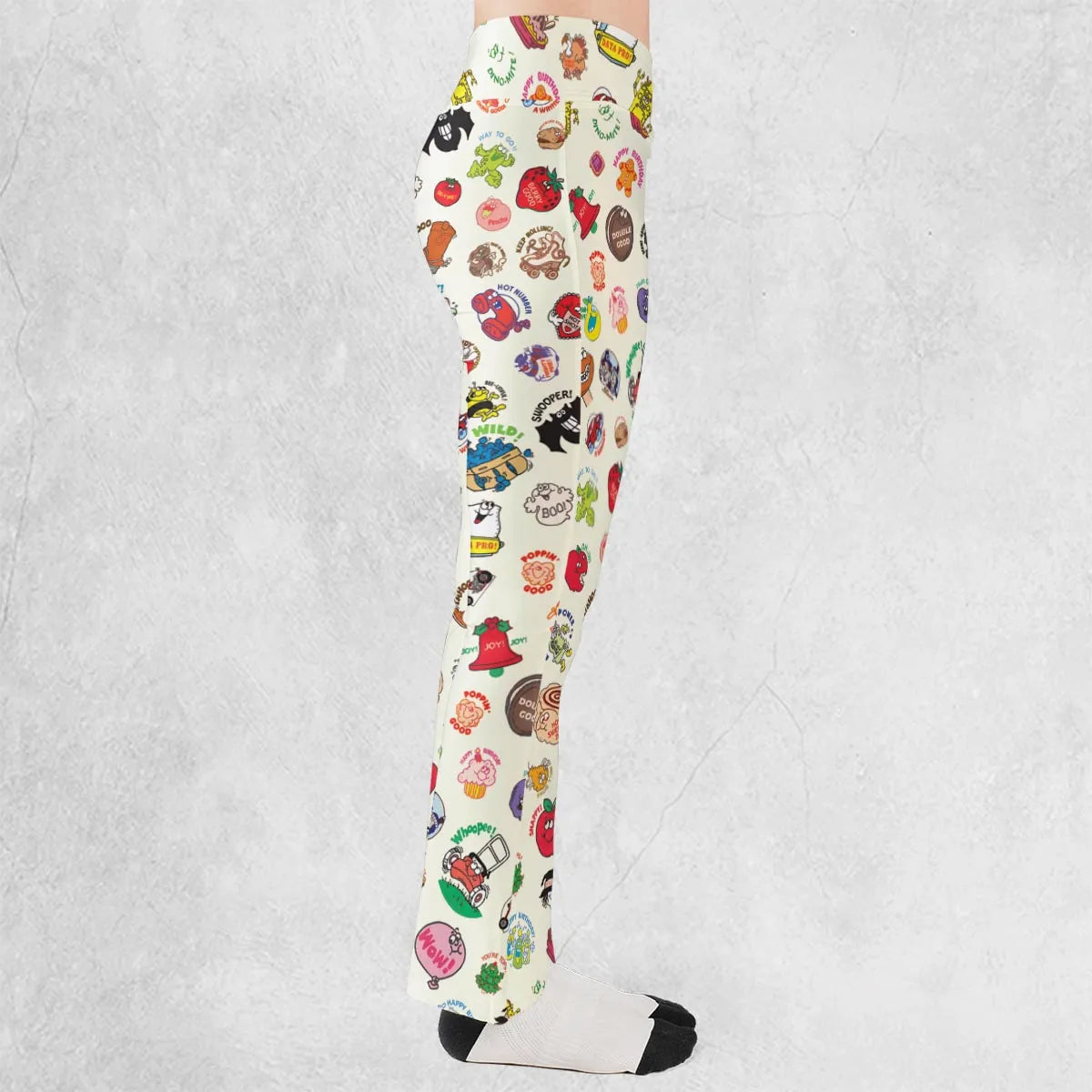 Vintage Trend Matte Scratch & Sniff Flare Leggings