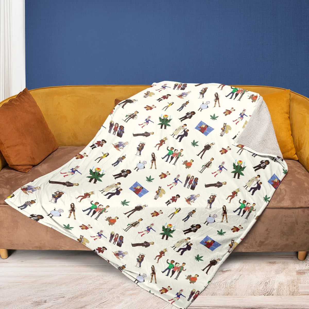 Community Characters Costumes Pattern Fleece Blanket