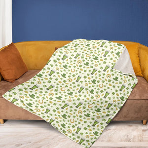 St.Patrick’s Day Pattern Fleece Blanket
