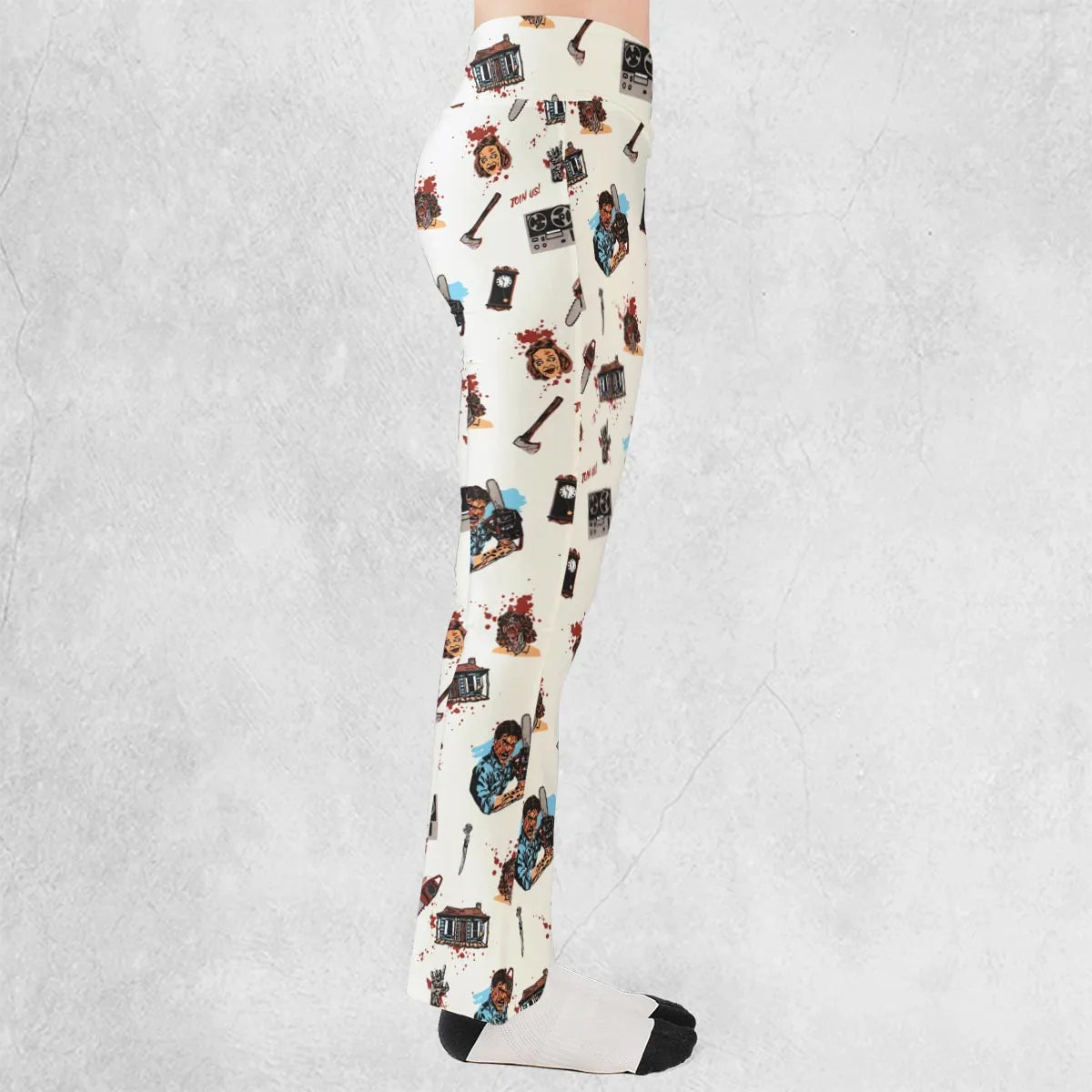 Supernatural Horror Evil Dead Halloween Flare Leggings