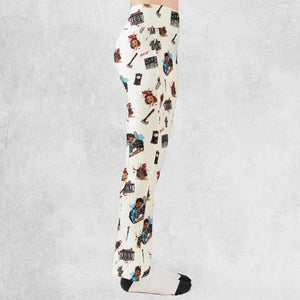 Supernatural Horror Evil Dead Halloween Flare Leggings