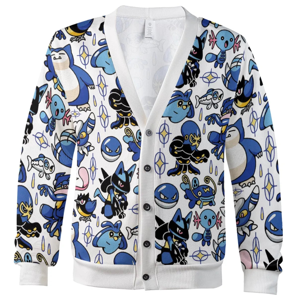 Water Type Pokemon Cardigan