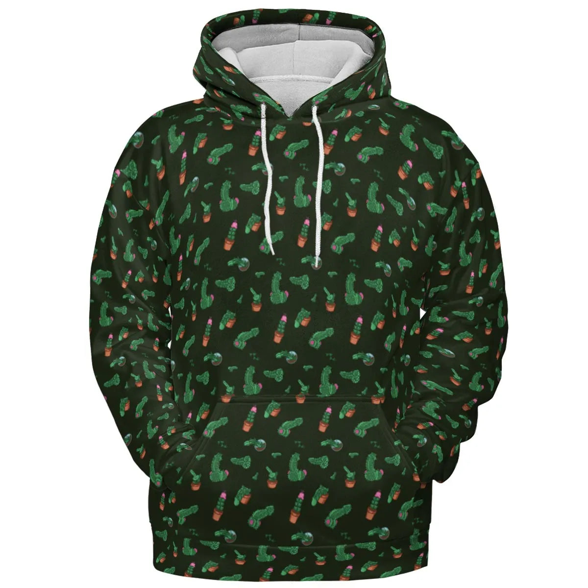 Funny Plants Pattern All-over Print Hoodie