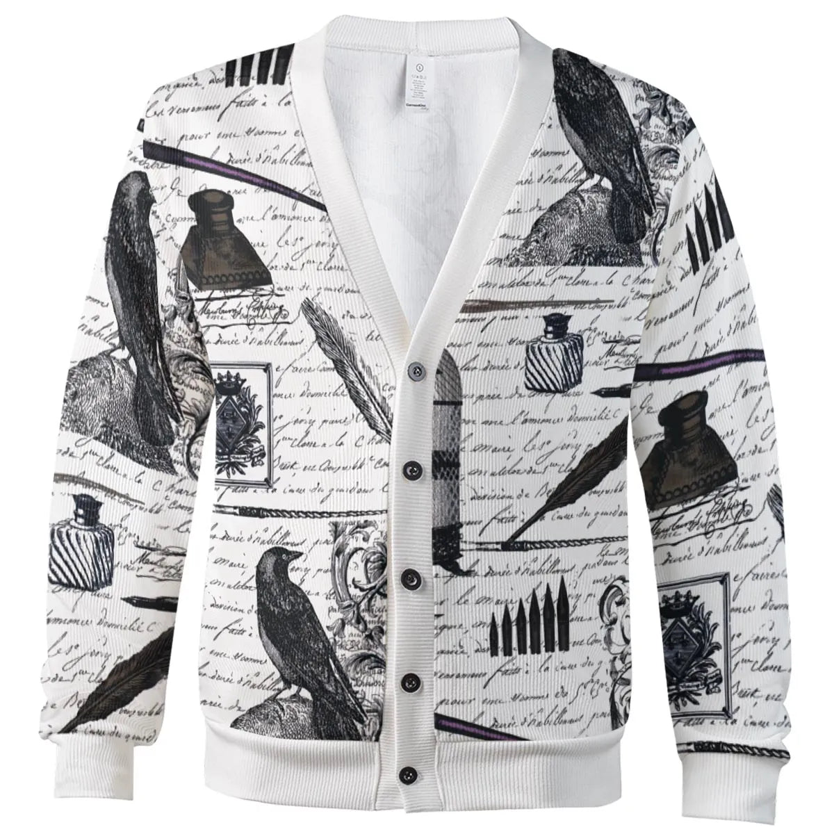 Nevermore The Raven Edgar Allan Poe Cardigan