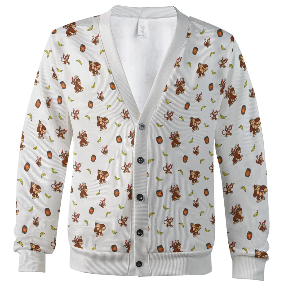 Nintendo Donkey Kong Characters Pattern Cardigan