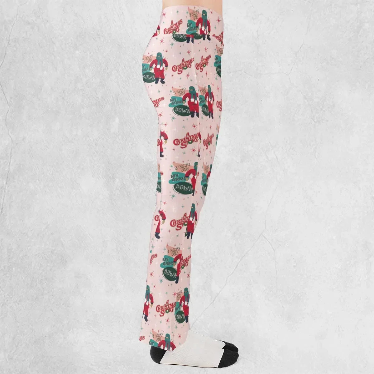 I Can't Put My Arms Down A Christmas Story Flare Leggings