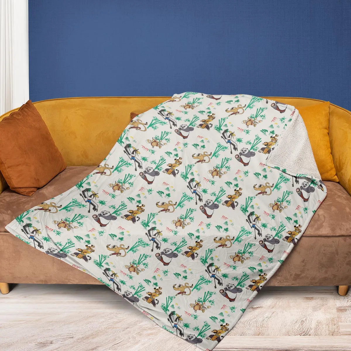 Kung Fu Panda Characters Fleece Blanket