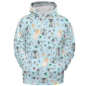 All-over Print Hoodie - 54DXU2TM -  - 2