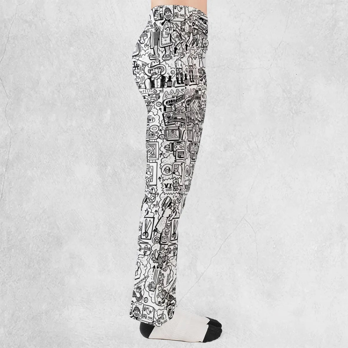 The Big Lebowski Doodles Flare Leggings