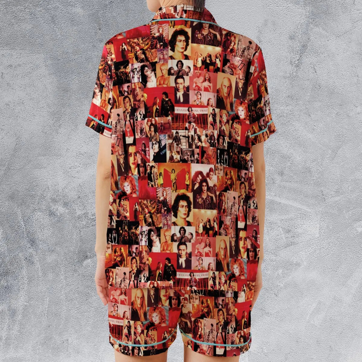 Oh Rocky The Rocky Horror Picture Show Satin Short-Sleeve Pajamas Set