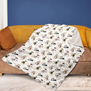 Bookish Wardrobe Wishbone Fleece Blanket