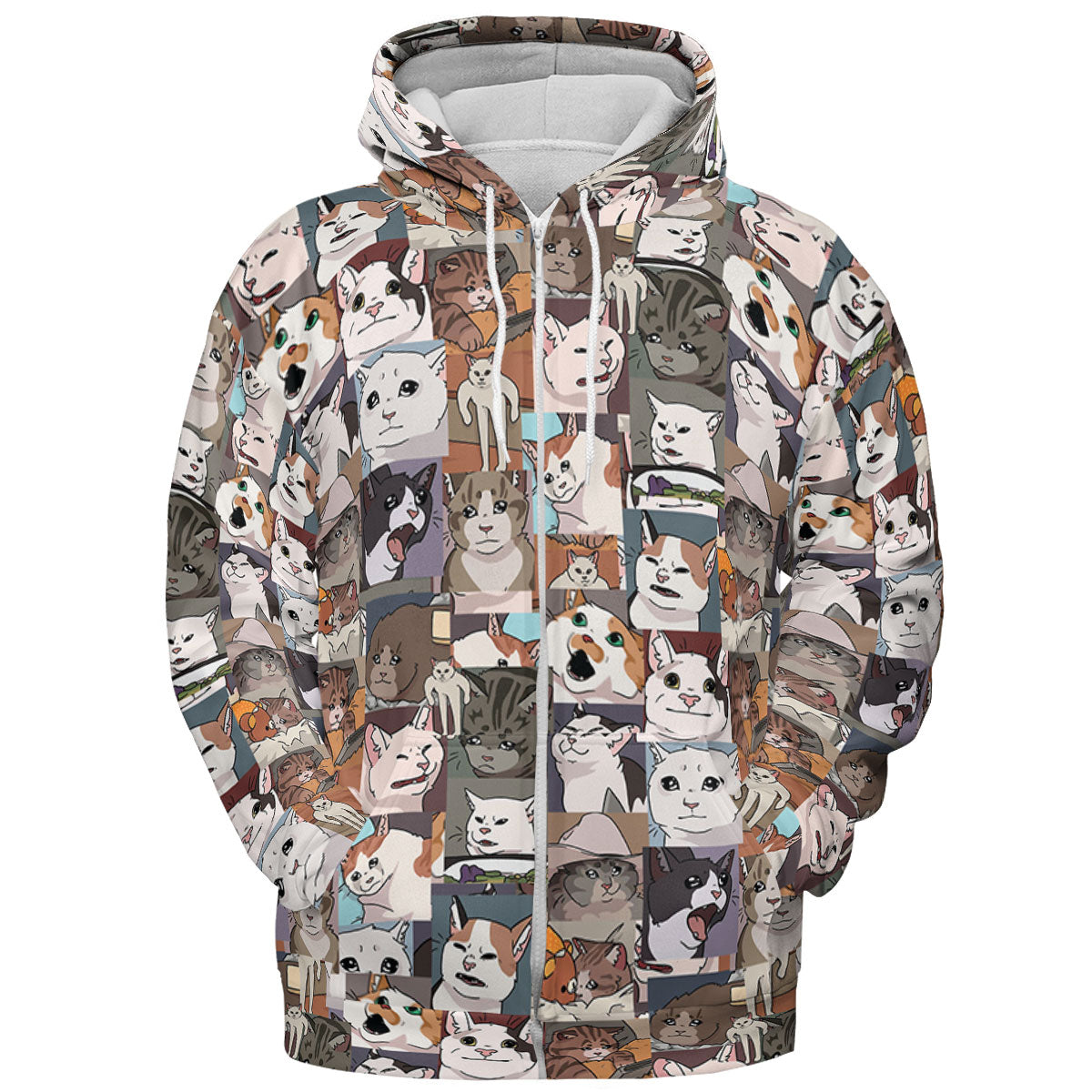 Funny Cat Internet Meme All-over Print Hoodie