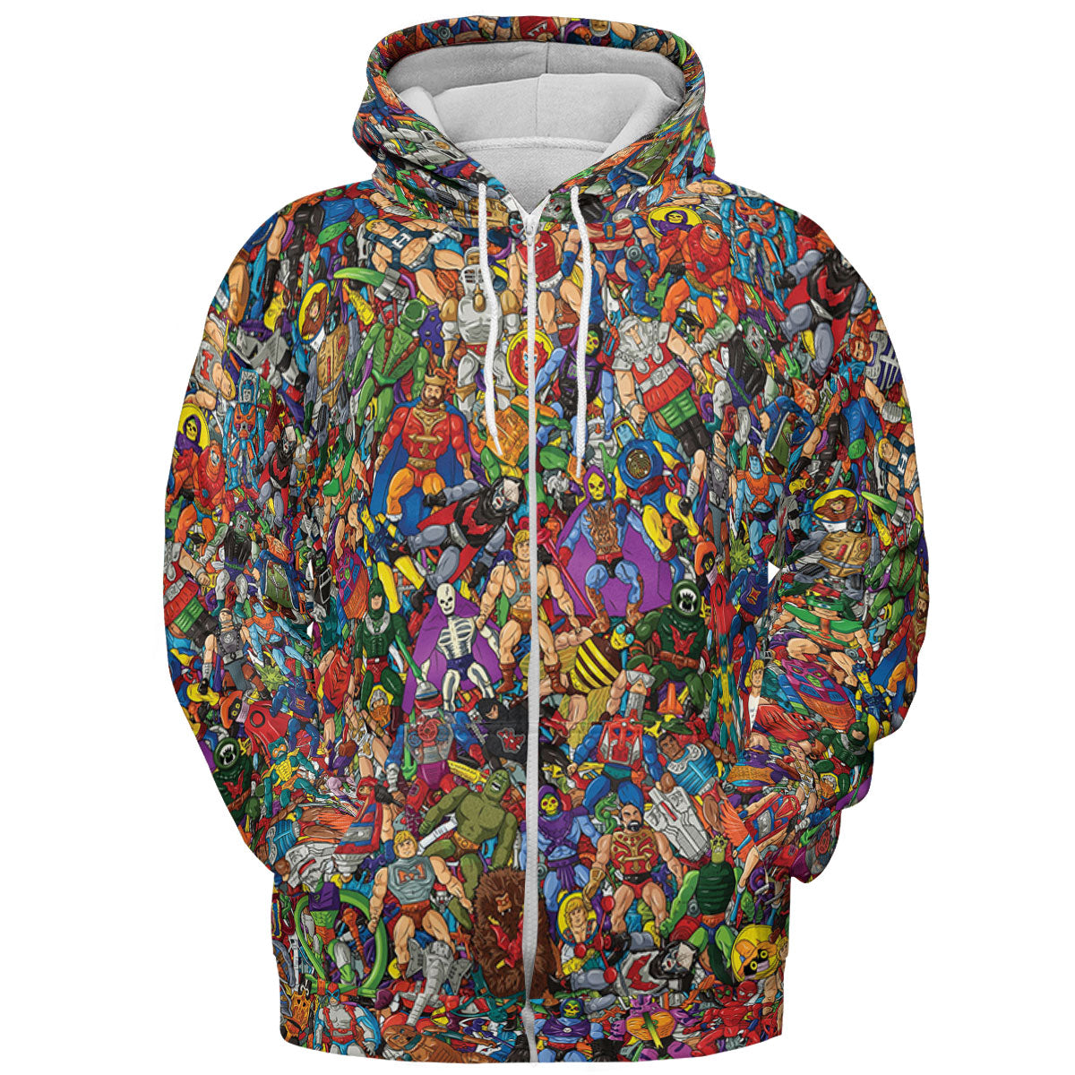 MOTU's Characters Figure Pattern He-man and The Masters of The Universe All-over Print Hoodie