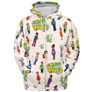 The Magic School Bus Characters All-over Print Hoodie