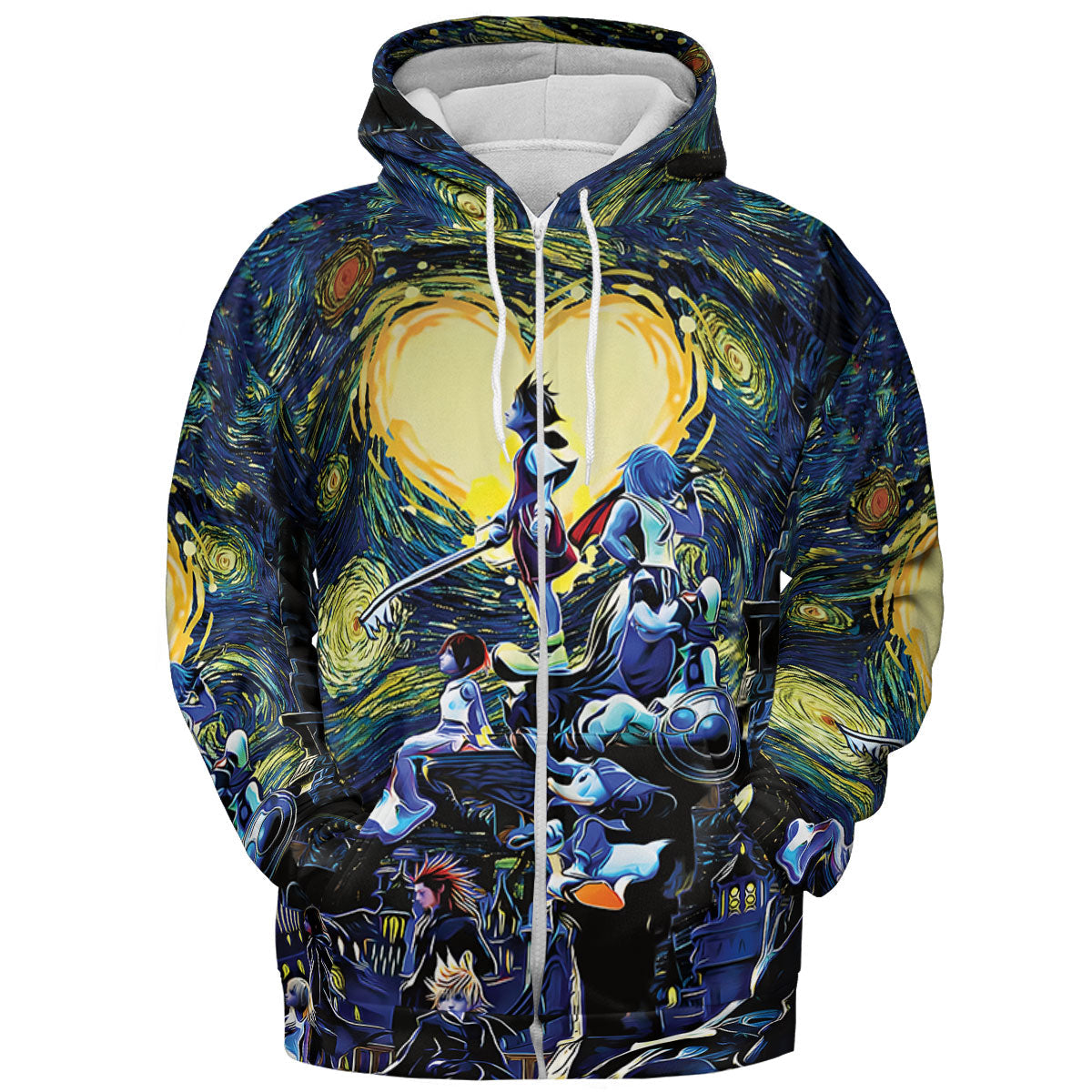 Kingdom Hearts Starry Night All-over Print Hoodie