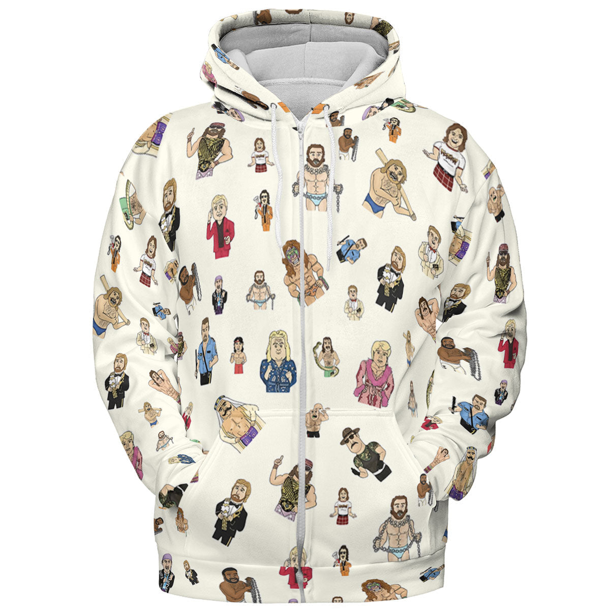 Old School Pro Wrestling All-over Print Hoodie