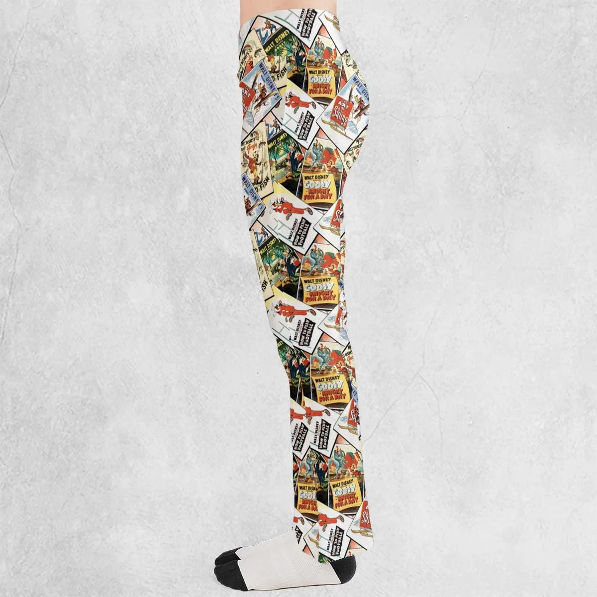 Goofy Vintage Posters Flare Leggings