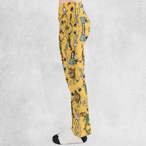 Magic Of Oz Characters Pattern Flare Leggings