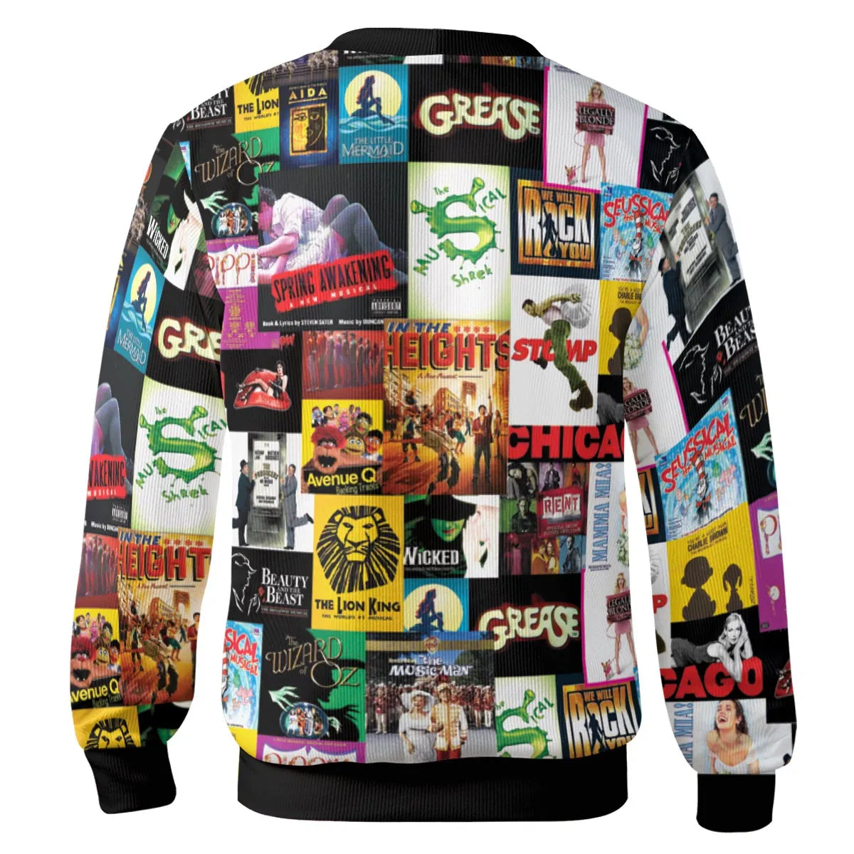 Broadway Musical Collage Cardigan