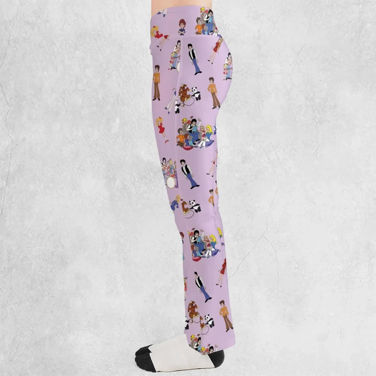 70s The Brady Kids Cartoon Flare Leggings
