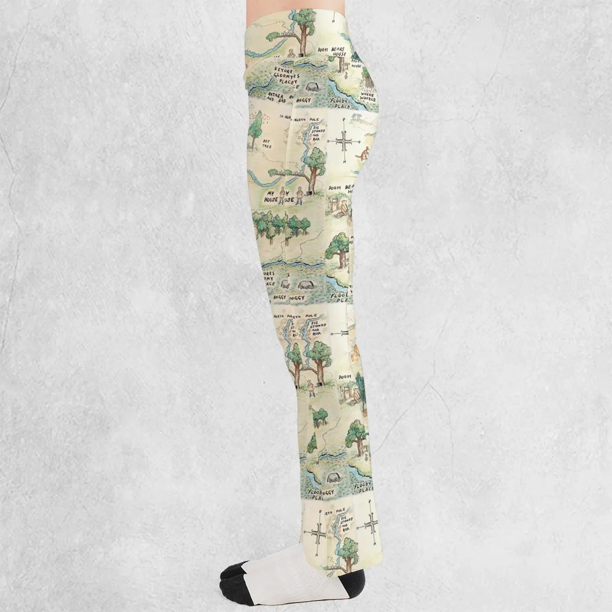 Hundred Acre Wood Map Flare Leggings