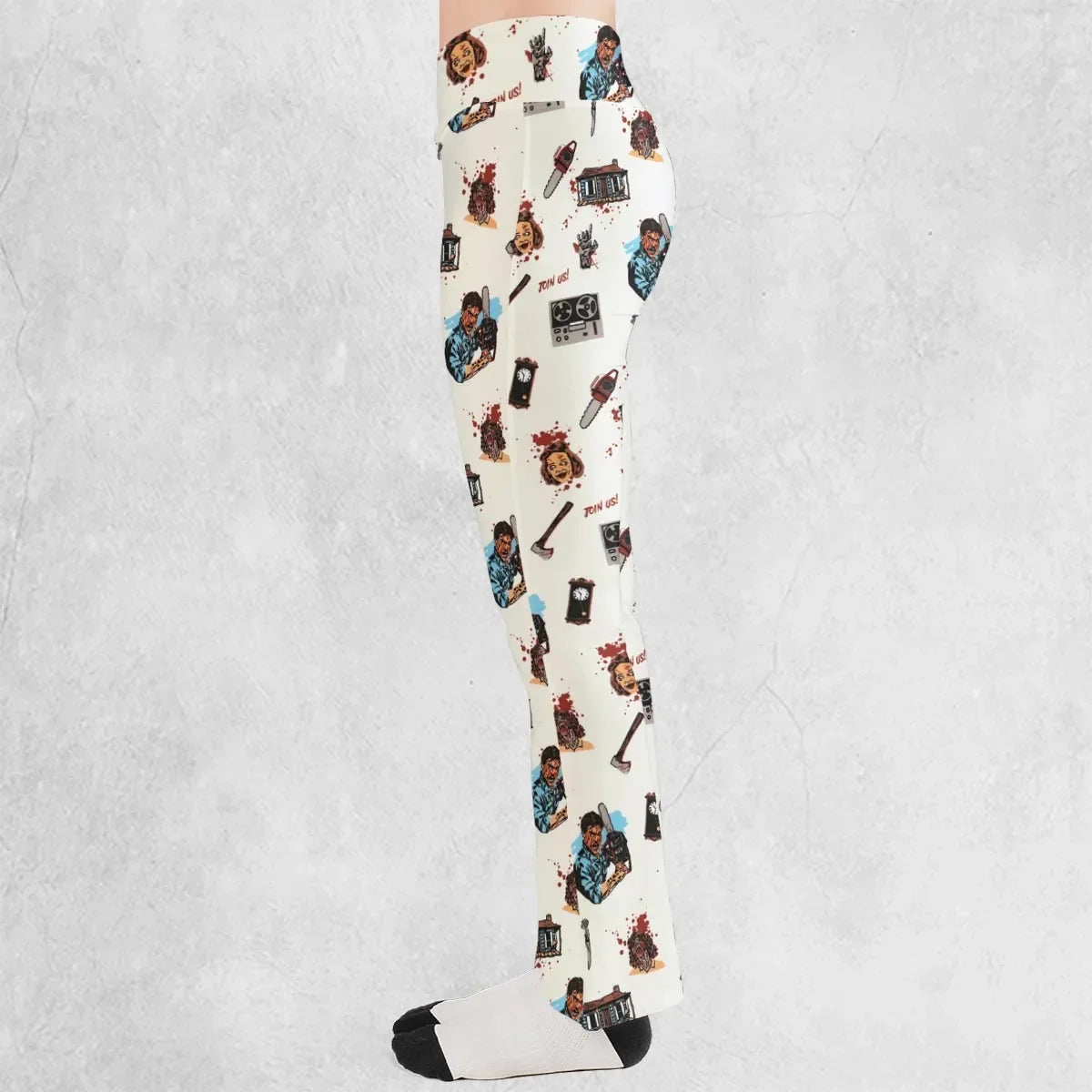 Supernatural Horror Evil Dead Halloween Flare Leggings