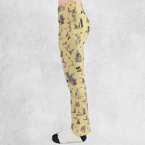 Killer Rabbit The Medieval Marginalia Flare Leggings