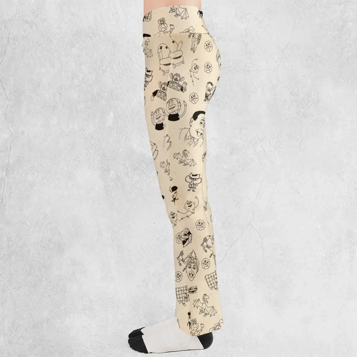 Pee-Wee's Playhouse Characters Flare Leggings